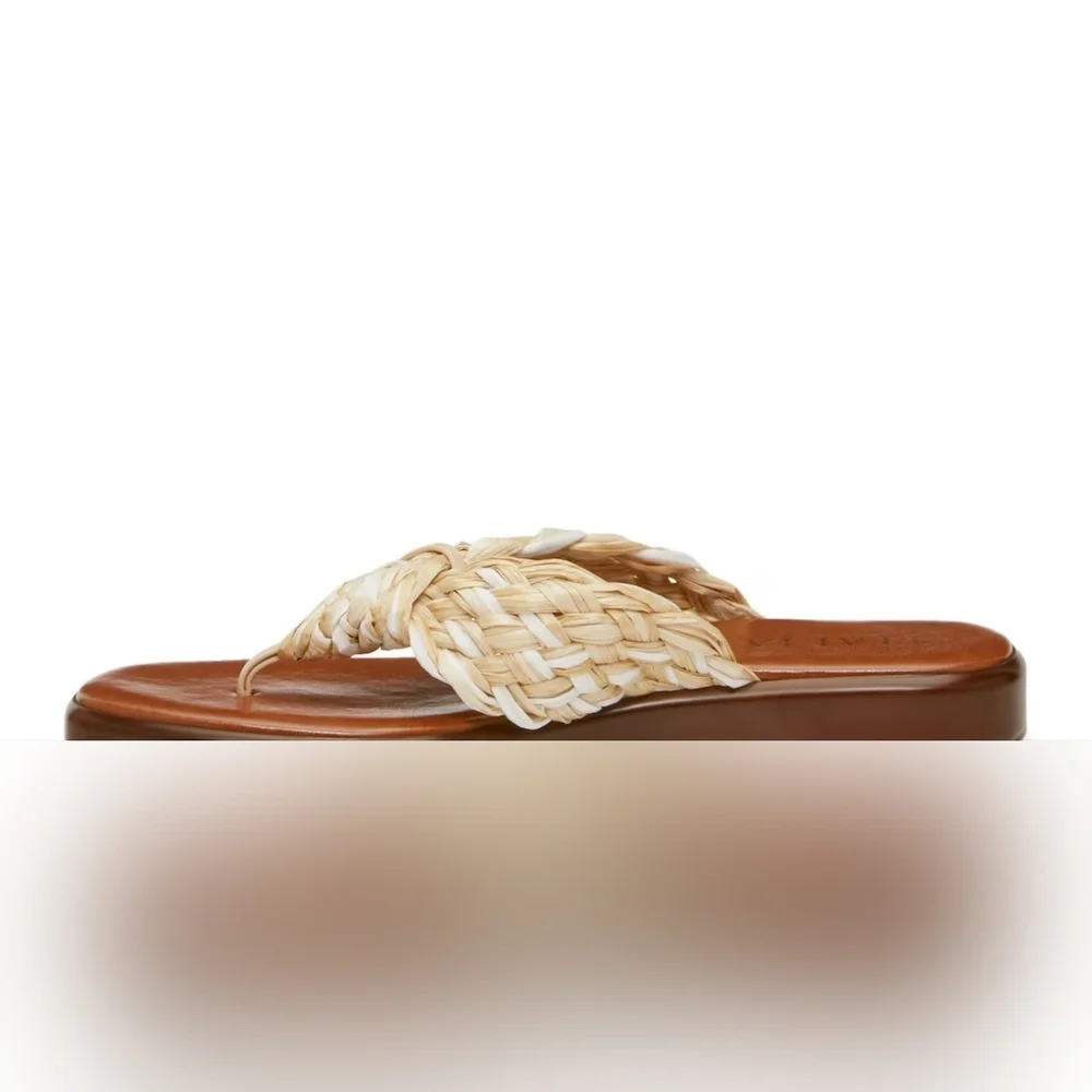 Italian Shoemakers Women's Nory White/Beige Sandals Size 11